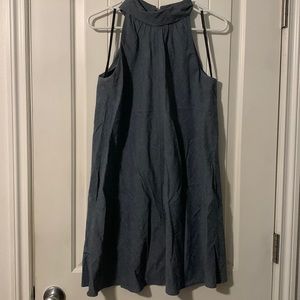 Corey Lynn Calter blue denim collared dress - size 2